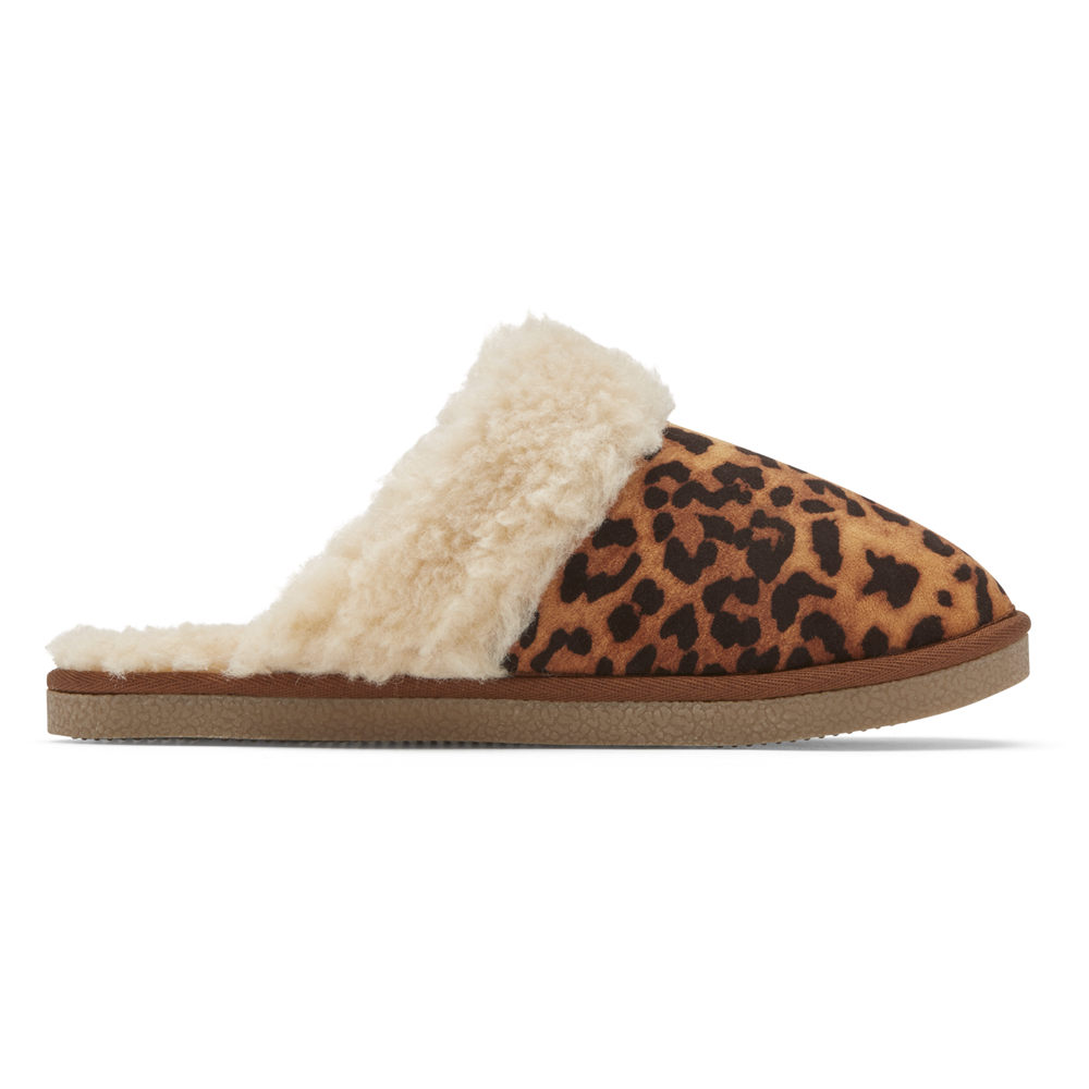 Rockport Womens truTECH Veda Slide - Slippers Leopard - JQU920145